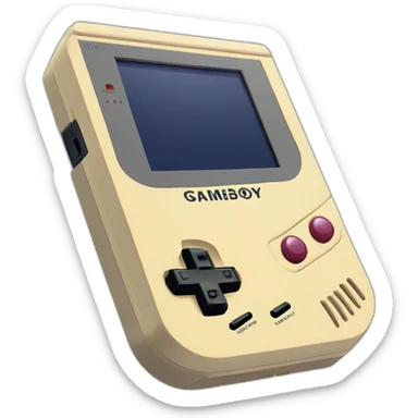 retro console Nintendo gameboy sticker
