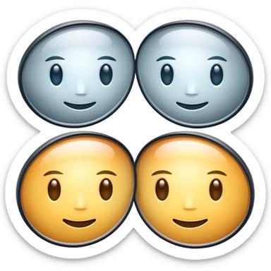 high beam car headlights, rounded semicircle with long lines pointing right, subtle gradients, glossy, Apple emoji style sticker