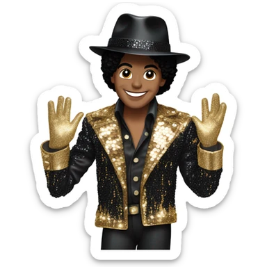 Michael Jackson in 1988 sticker