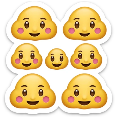 Udělat emoji z mého psa s růžovým svetrem má černou srst a má docela malý obličej  sticker