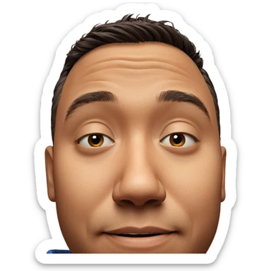 portrait of a young male sticker