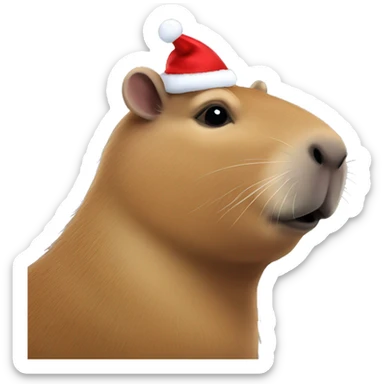 Capybara marry Christmas  sticker