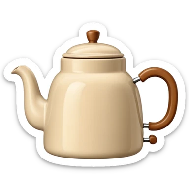beige teapot smeg sticker