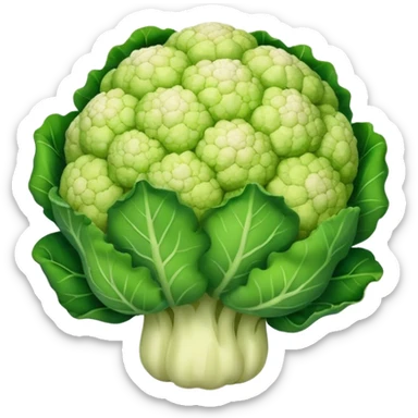 single green cauliflower sticker