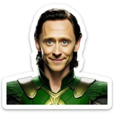 Loki tom hiddleston  sticker
