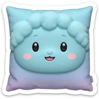 cushions cute no faces pastel colors sticker