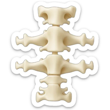 vertebrae sticker