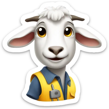 Goat electrician  sticker