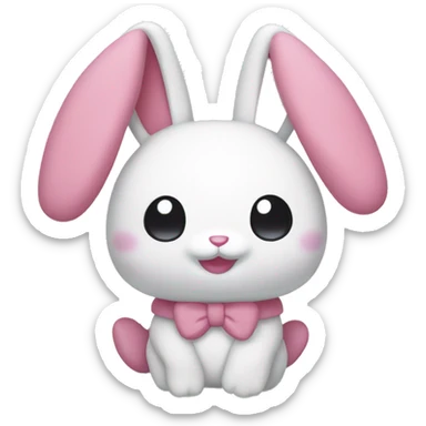 My melody bunny sticker