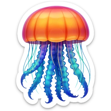 jellyfish with unique design and color but i want a simple one sticker