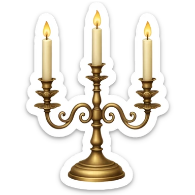 Vintage candelabra  sticker