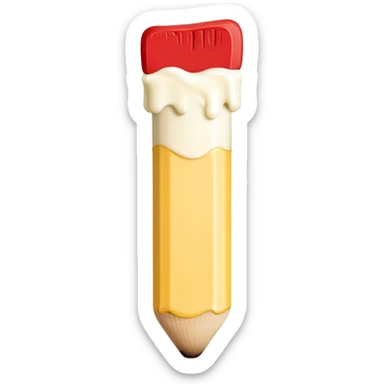 Thick matchstick with mayonnaise on red end sticker