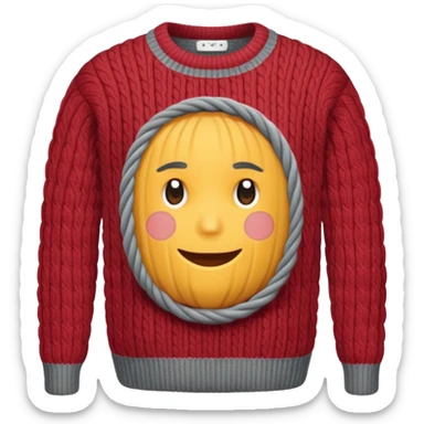 grey wool sweater sticker