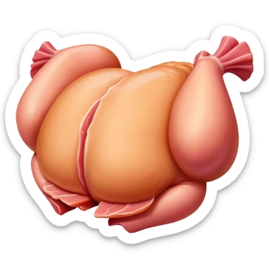 Raw chicken thighs  sticker