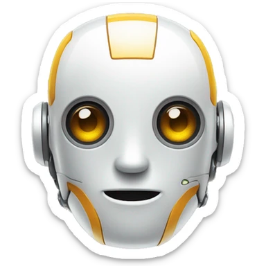 cute robot face. Similar to this 🤖 sticker