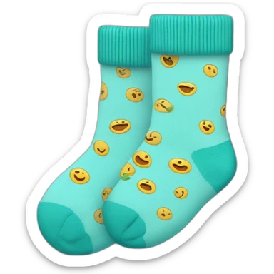 Socks with damp sticker