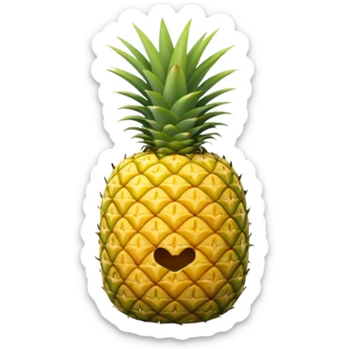 cut pineapple sticker