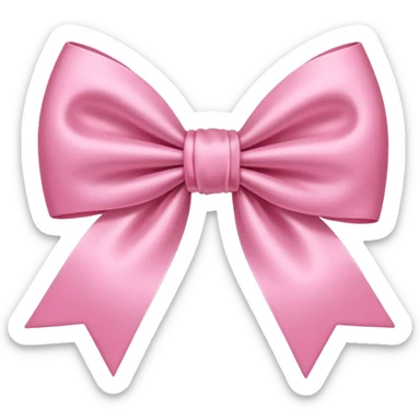 Cute coquette bow sticker