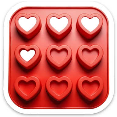 Silicone cake mold sticker