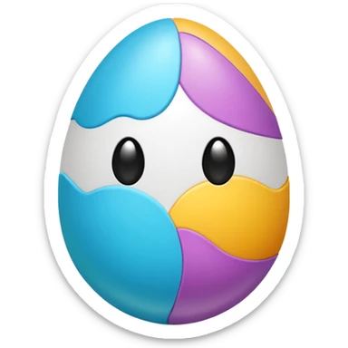 Easter egg sticker