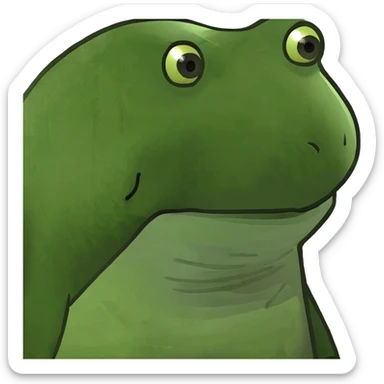 Bufo with hair sticker