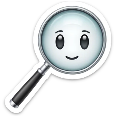 lupa de aumento sticker