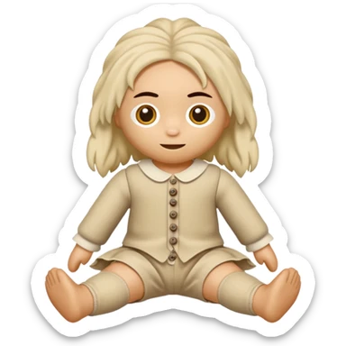 Toy ragdoll  sticker