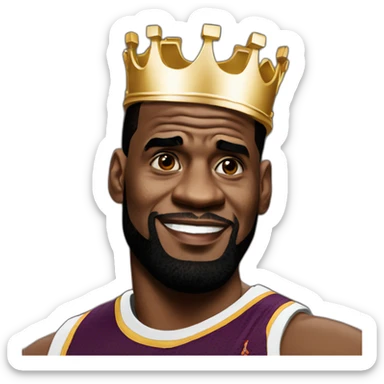 King Lebron James sticker