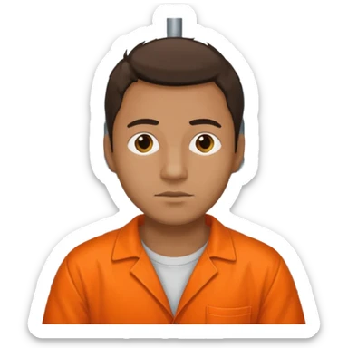 prison cell with a guy sticker