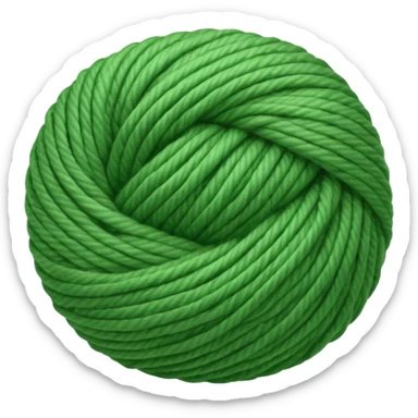 green ball of yarn sticker