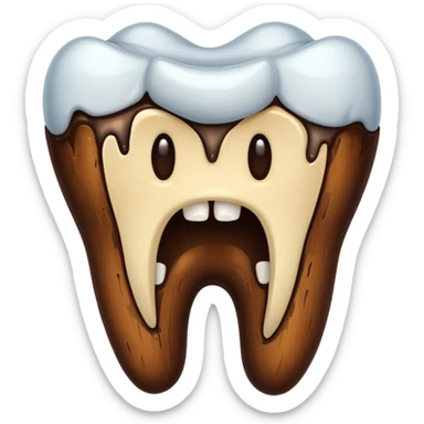 caries of tooth sticker