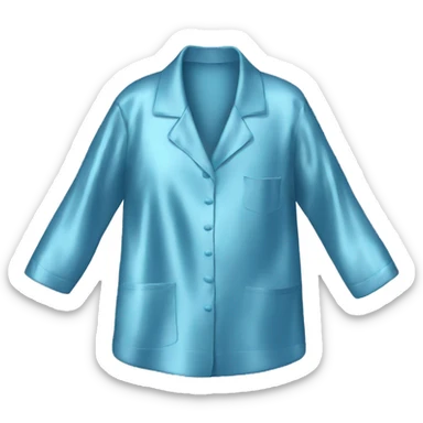 Blue silk pajamas  sticker