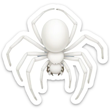 white phase spider sticker
