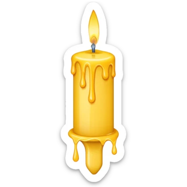 Letter € birthday candle  sticker