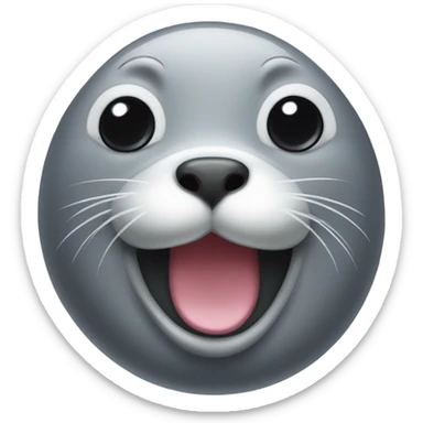 A cute seal sticker