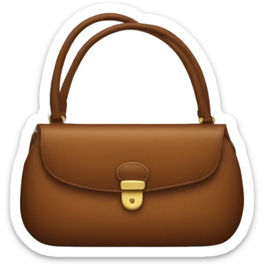 brown purse sticker