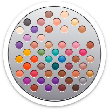 Paleta de sombras de maquillaje  sticker