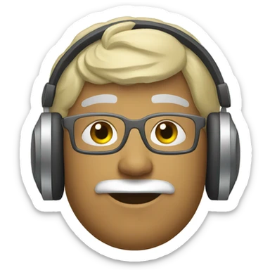 Général listen music  sticker