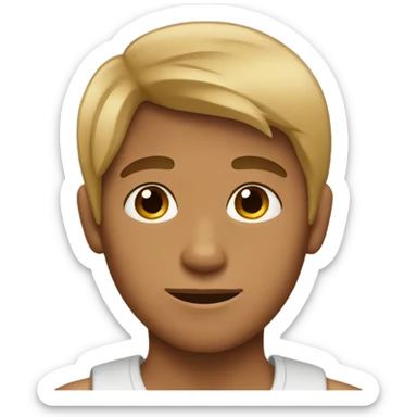 Boy with dark brown hair and tan skin sticker