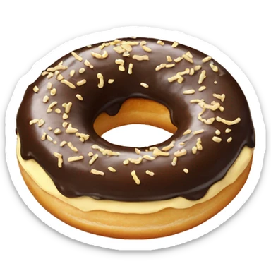 boston cream donut sticker