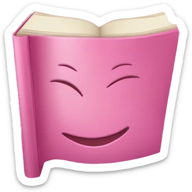 Libro de color rosado  sticker