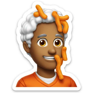 Extra crunchy hot Cheetos sticker