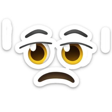 laptop with embarrassed face sticker