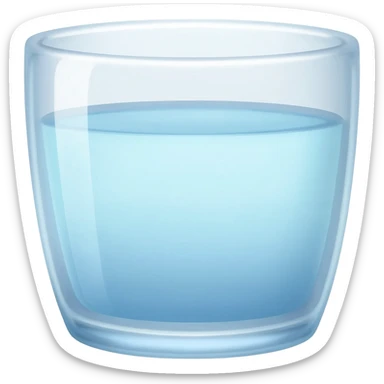 Glass of water emoji sticker