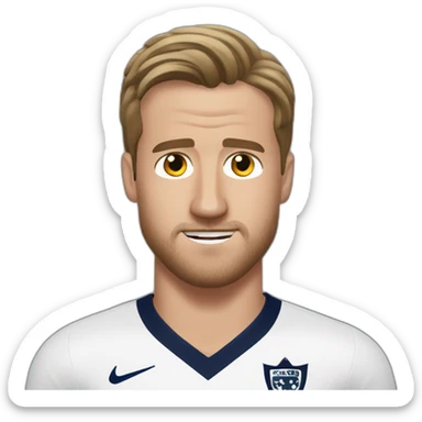 red faced harry kane sticker