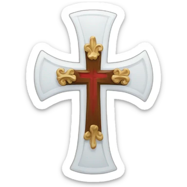 dominican cross sticker