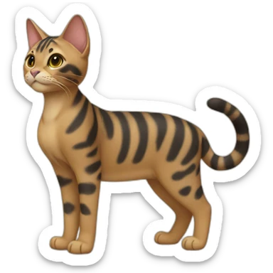 Serengeti Cat Full Body sticker
