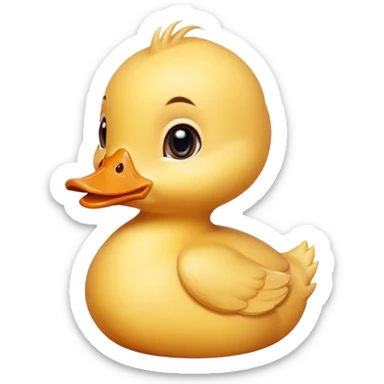 Cute baby ducky sticker
