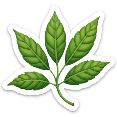Hoja de mariguana sticker