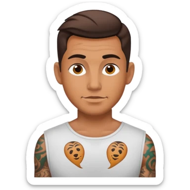 hombre tatuado sticker